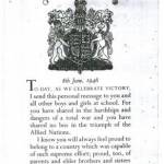 A message from King George VI