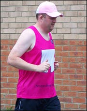 Sandy Norrie training for the Great North Run