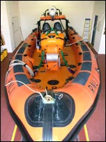 Lifeboat Wolseley inside the boathouse
