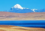 Photo of Mt Kailash. This is the most sacred mountain in Tibet, by which one must pass to reach the ancient Gu-ge Kingdom