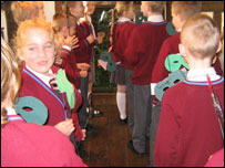 Pupils from St Wilfrid's Catholid Primary School