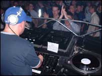 DJ Dave Pearce at the Crystal Rooms in Hereford