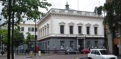 The former Northern Bank at the Four Corners