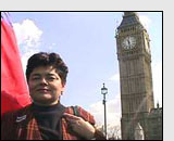 Sara de Witt during Pinochet's visit