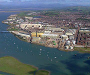 Aerial picture of Barrow-in-Furness