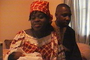 Louise and Amadou name their baby