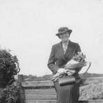 Mabel Ulliot in the lane at Hutton Cranswick