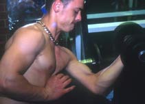 Man lifting weights