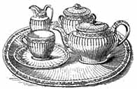 Elegant tea service and tray