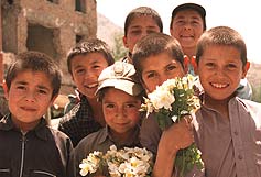 Image: Youngsters on the street in war torn Kabul from John Pilger's ITV documentary  Breaking the Silence. Photograph copyright John Pilger and Carlton Television
