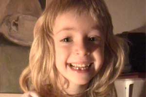 Molly is preparing her first tooth for the tooth fairy.