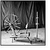 Image of James Hargreaves' invention, the spinning jenny.