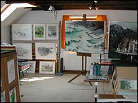 Geoffrey Sutcliffe's studio