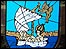 St Sampson as shown on the parish's crest