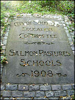 Salmon Pastures Schools plaque