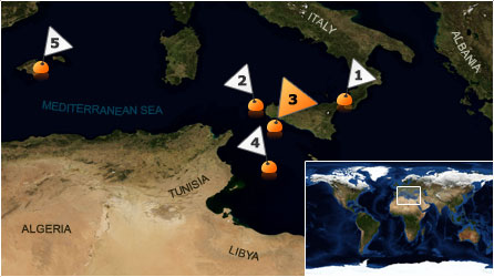 Dive map - Mediterranean Sea - Site 3