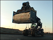 Loading a container at Teesport