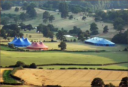 Setting up the Big Chill - view from British Camp