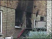 Damage at Lynn's home after the fire