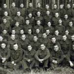 No. 6 Hut, Niklasdorf, East Sudetenland. The last party completing the camp. All these photos were taken in the pinewoods near lager