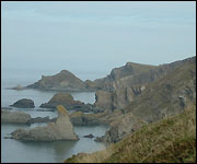 The section of path near Hartland Quay