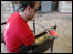 Colin Brown shaping glass