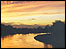 Sunset over River Trent