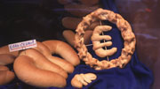 Bologna - bread in the shape of a euro