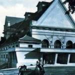 One of the grand buildings in Politschka Czechoslovakia a few miles from camp.