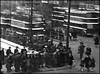 Nottingham Old Market Square 1944