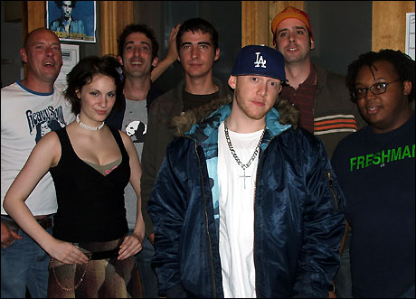 Band: Simon, Amy, Rhys, Chris, Alex, Glenn, Hudson