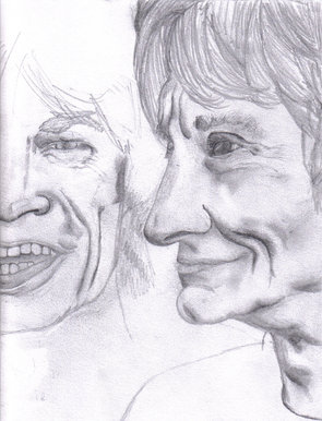 Ronnie Wood and Mick Jagger