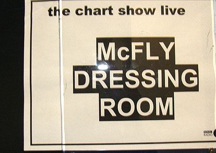 Chart Show Live 2006 - Danny McFly's backstage pics