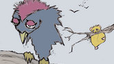 Birdy and biscuit...