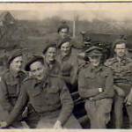 Osterhoot, Holland Gnr. Wright, Bdr. Harry Wood, L/Sgt. Edwardes, L/Sgt. Ottino, Gnr. Bates, Capt. Owens, Gnr. Hinds. Osterhoot, Holland Gnr. Wright, Bdr. Harry Wood, L/Sgt. Edwardes, L/Sgt. Ottino, Gnr. Bates, Capt. Owens, Gnr. Hinds.