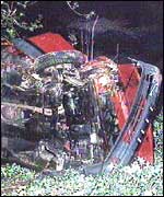 Car wreckage