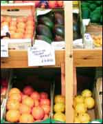Local produce on sale