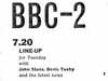 BBC 2 - pages from the Radio Times, 1964