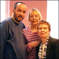 John with sisters Margaret and Lesley