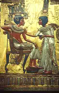 Panel from the back of the king's golden throne