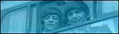Archive still of the Beatles on a train
