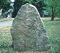 Image of runestone from Uppsala