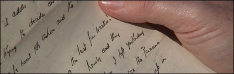 Old letter from Will's father