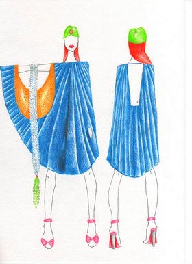 Mexican Poncho Inspired Dress