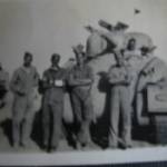 George Tulip's tank and fellow crew members in North Africa, survivors of the battle of Alamein
