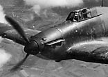Formation of 1 Squadron Hurricanes, over France