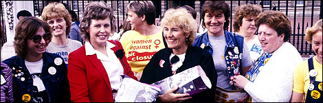 Women Against Pit Closures at Buckingham Palace, 1984-5