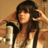 Natasha in the booth