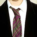 Close-up of a boy's school uniform
