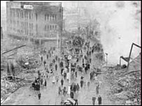 Broadgate after the Coventry Blitz